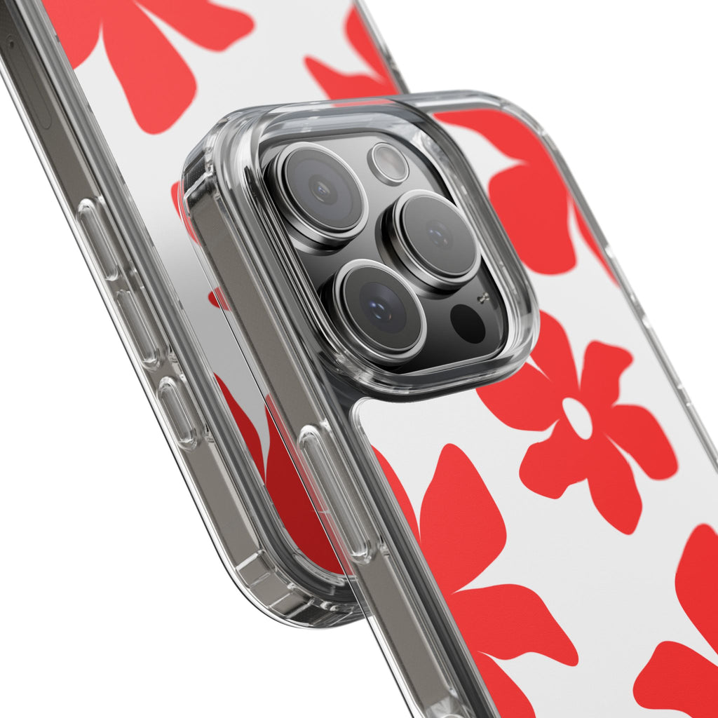 Abstract Floral Pattern Clear Case