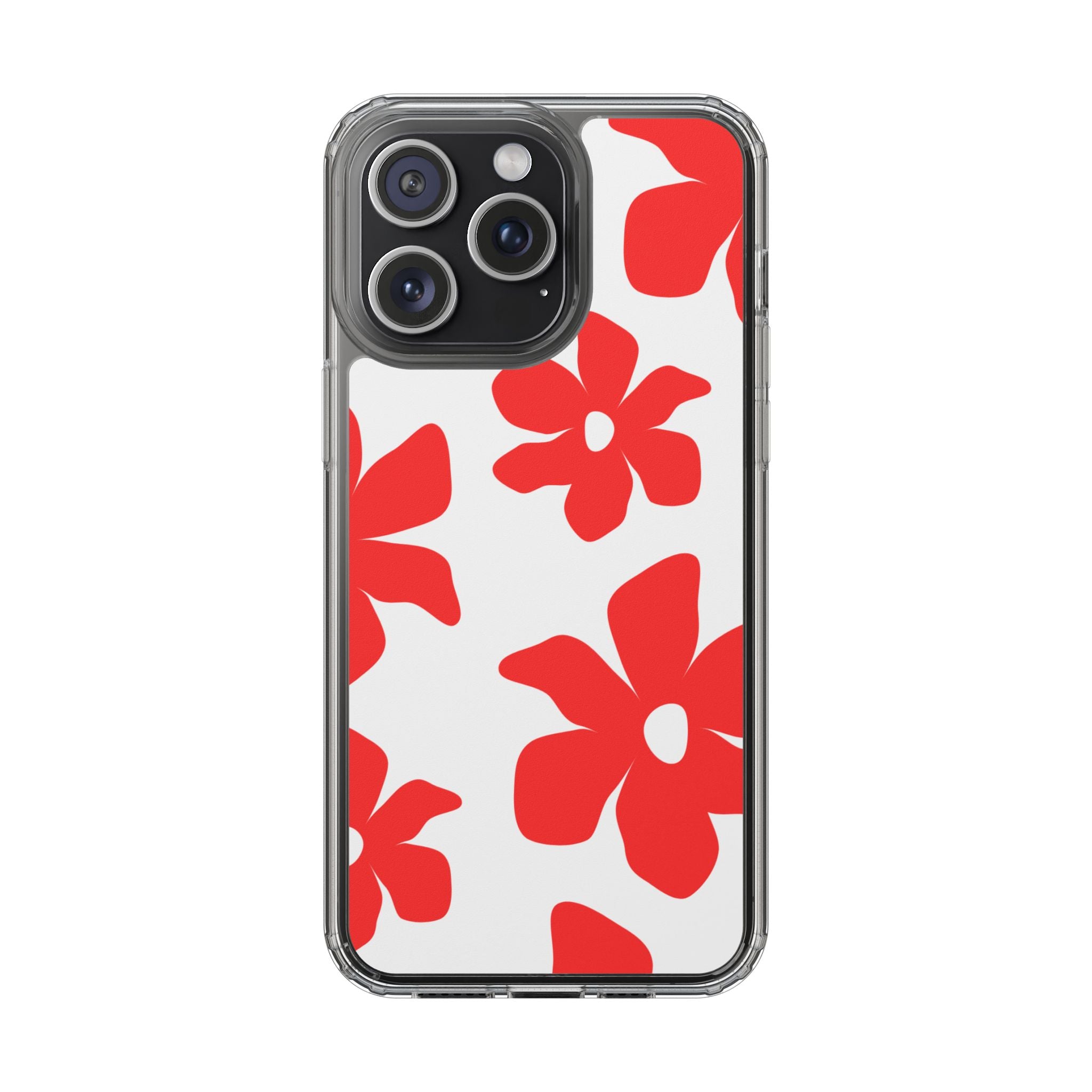 Abstract Floral Pattern Clear Case