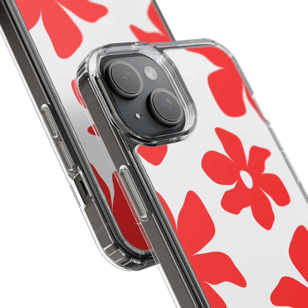 Abstract Floral Pattern Clear Case