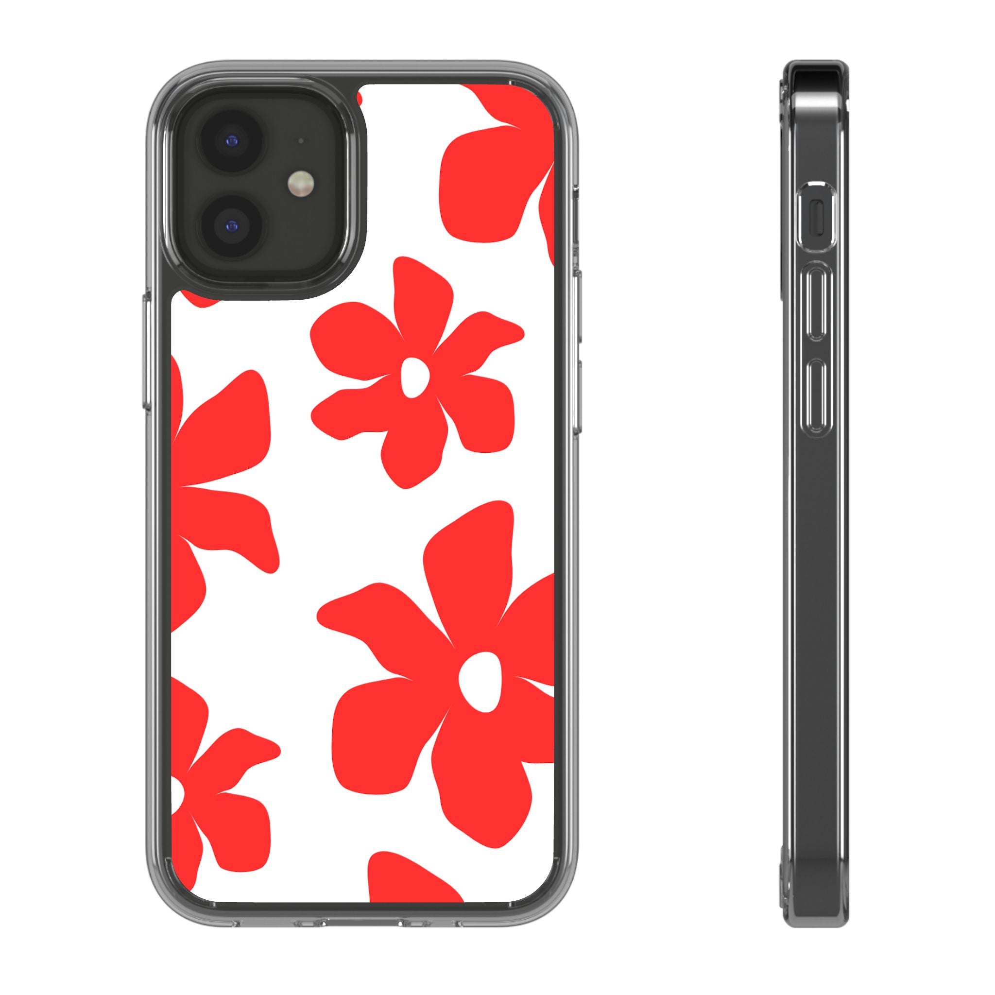 Abstract Floral Pattern Clear Case