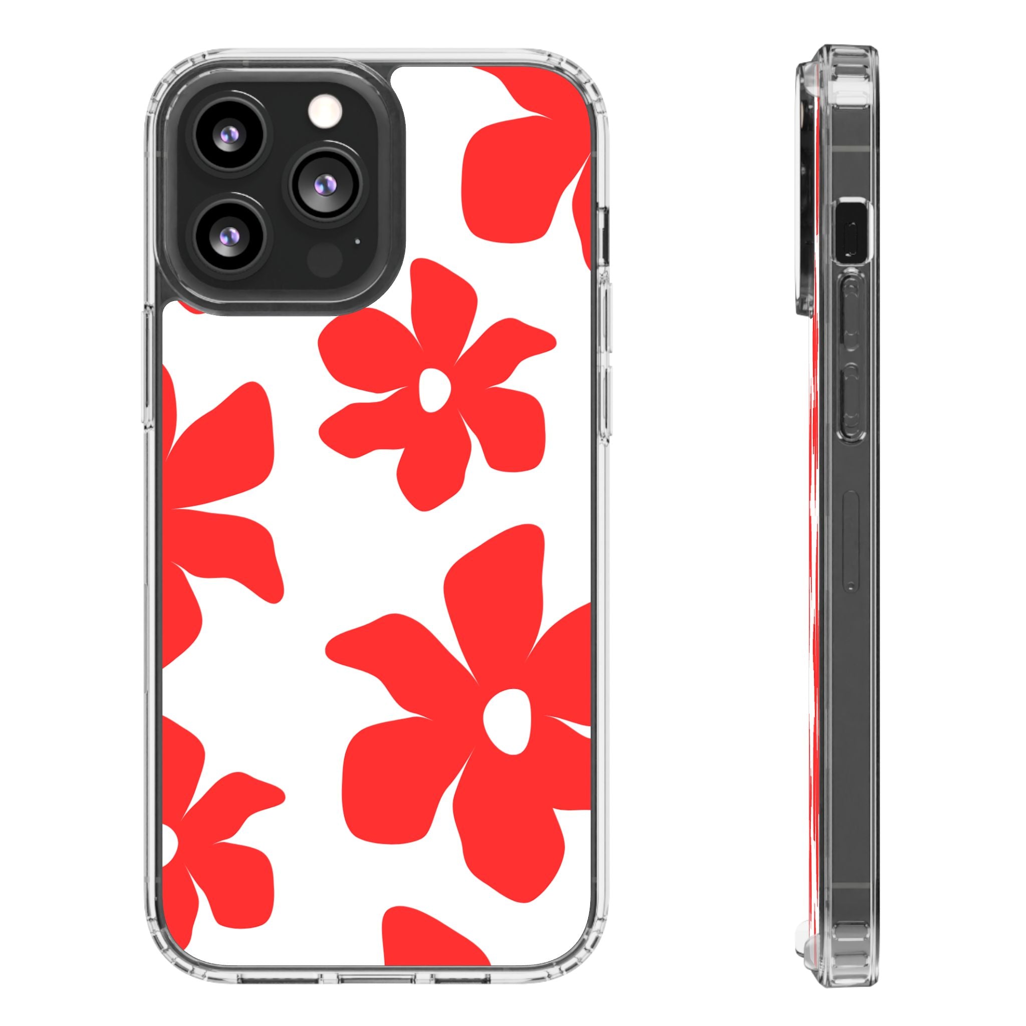 Abstract Floral Pattern Clear Case