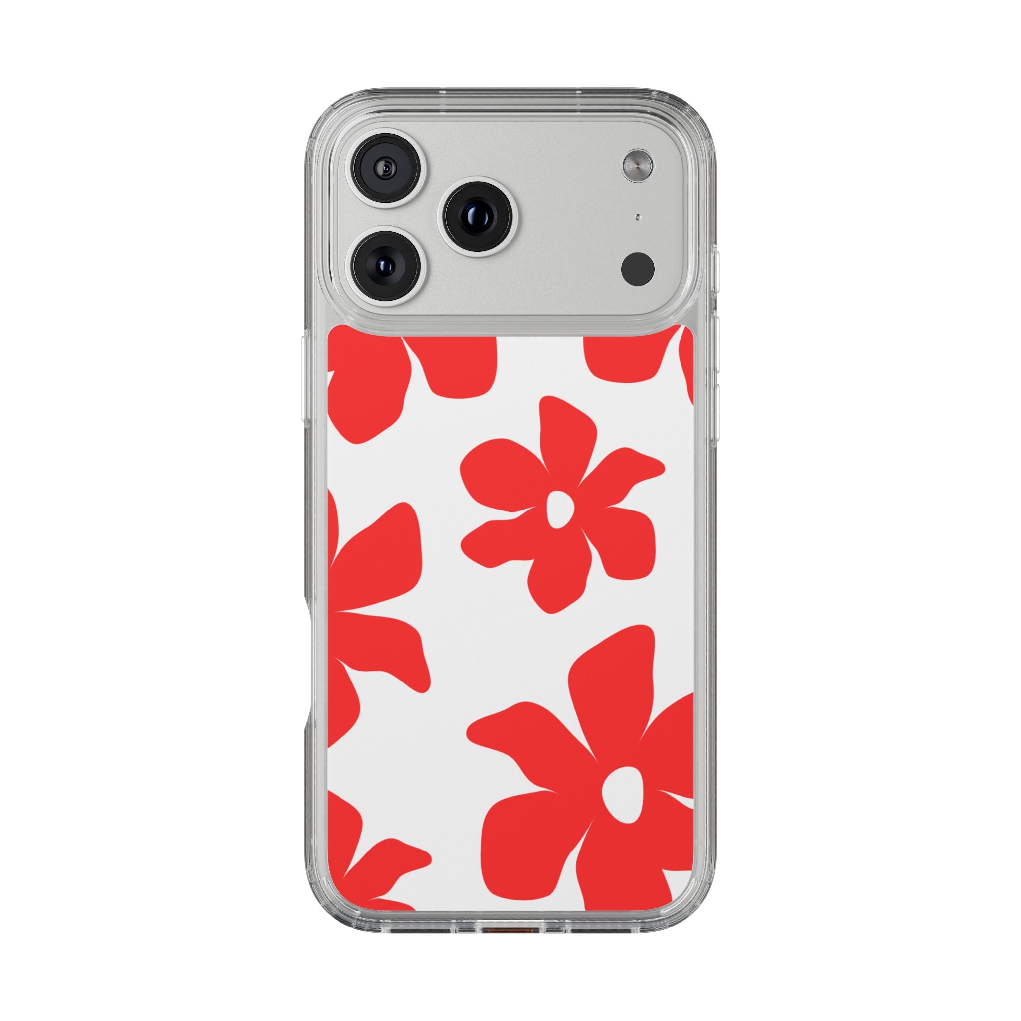 Abstract Floral Pattern Clear Case