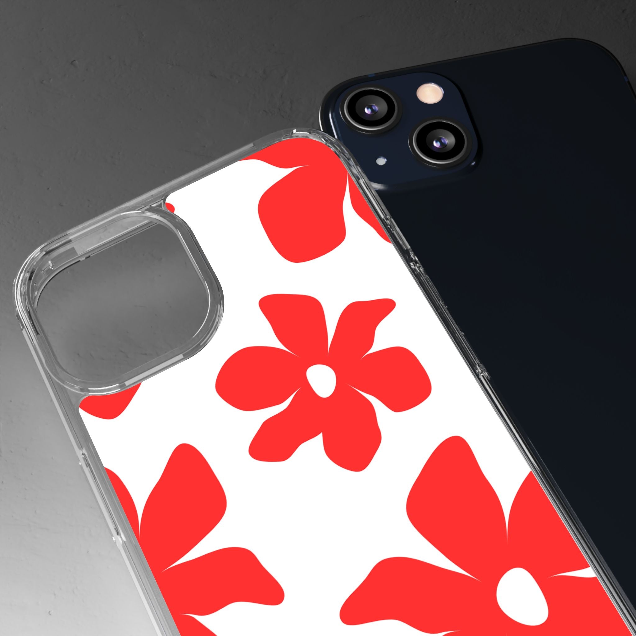 Abstract Floral Pattern Clear Case