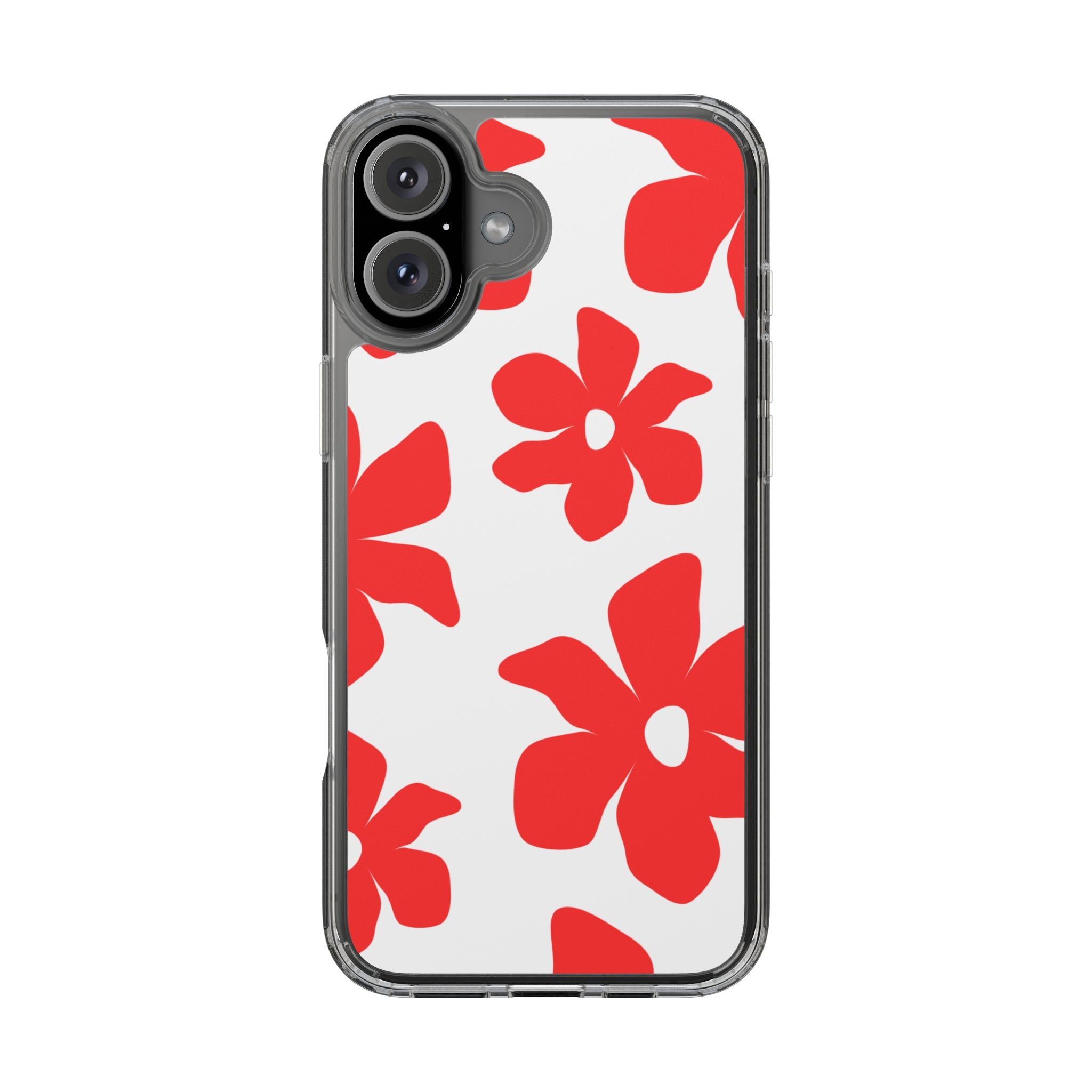 Abstract Floral Pattern Clear Case