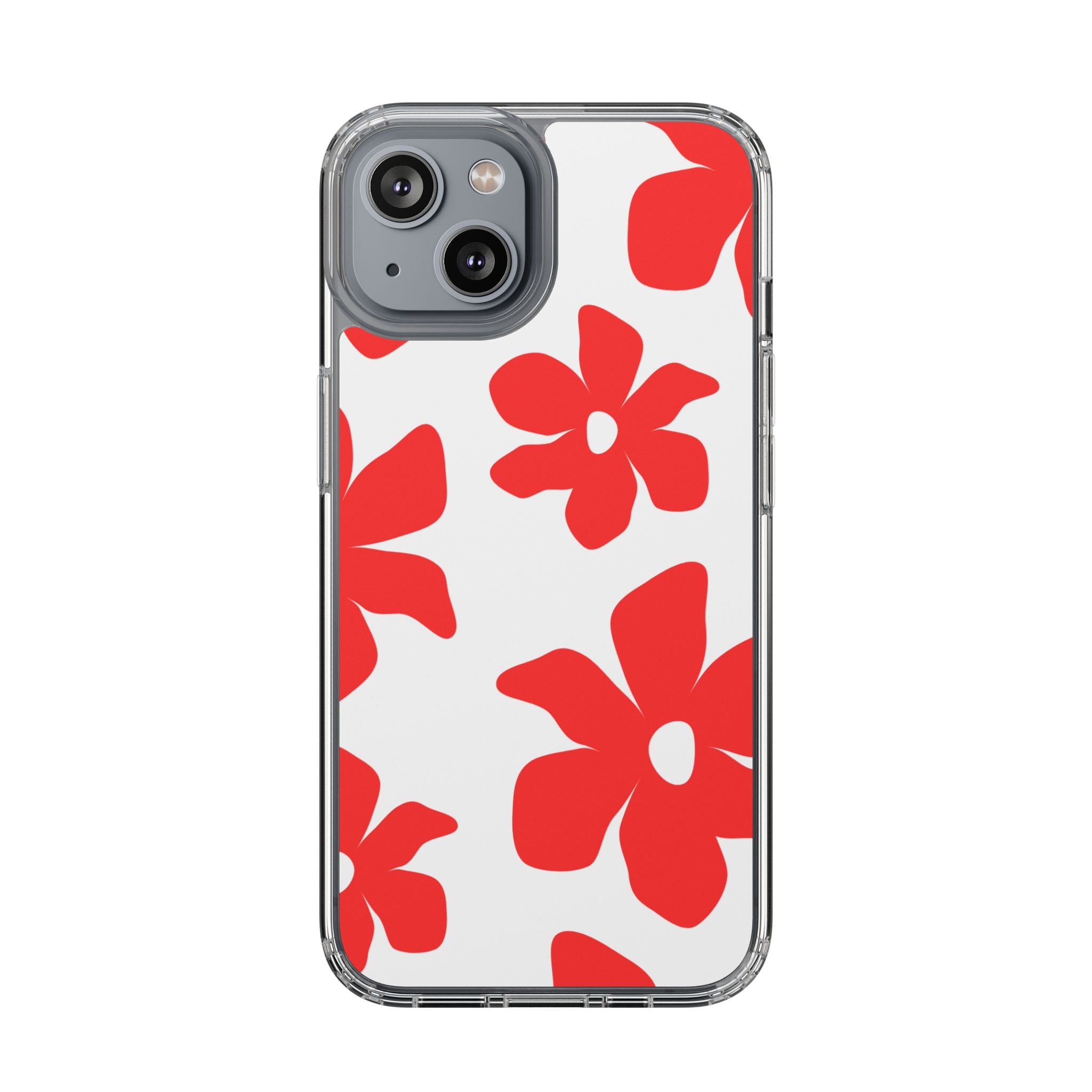 Abstract Floral Pattern Clear Case