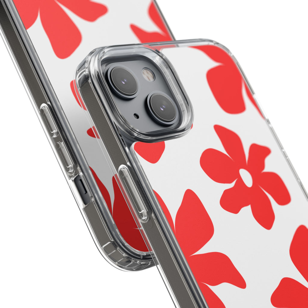 Abstract Floral Pattern Clear Case