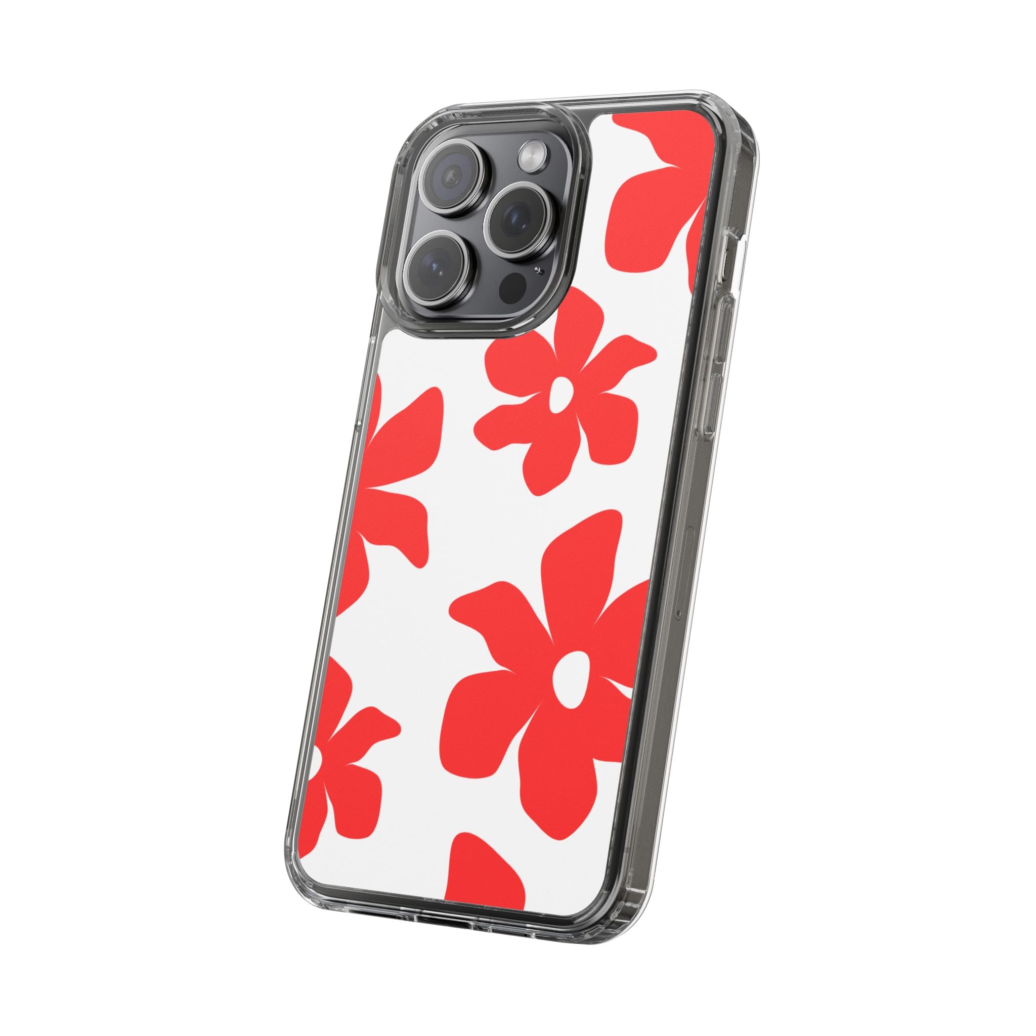 Abstract Floral Pattern Clear Case