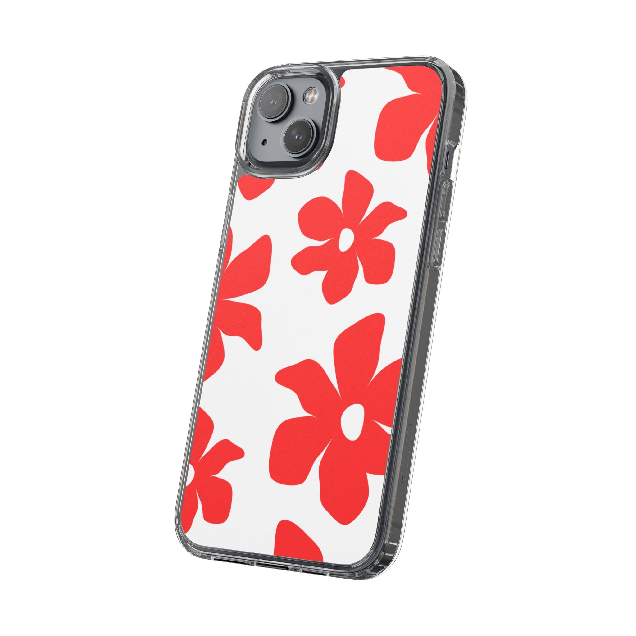 Abstract Floral Pattern Clear Case