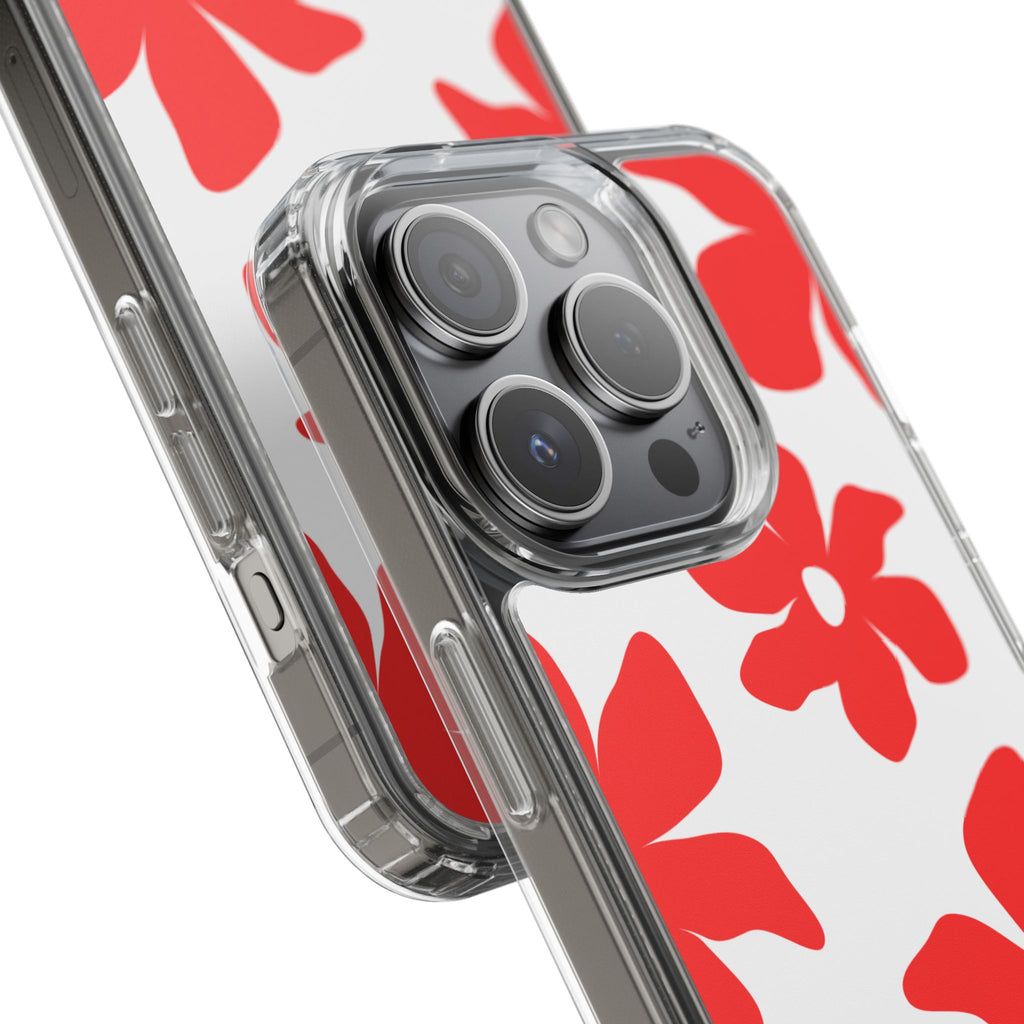 Abstract Floral Pattern Clear Case