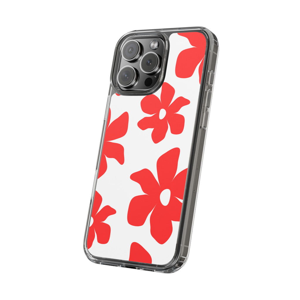 Abstract Floral Pattern Clear Case