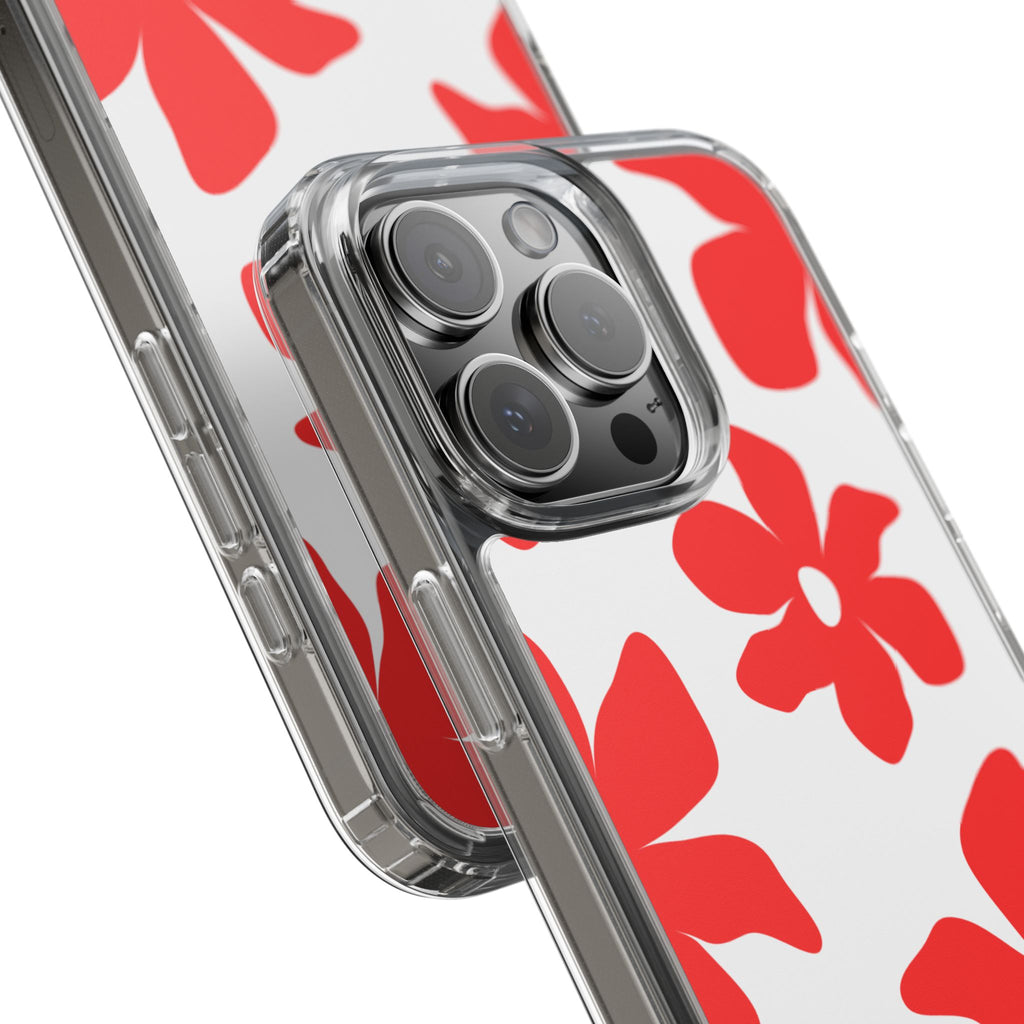 Abstract Floral Pattern Clear Case