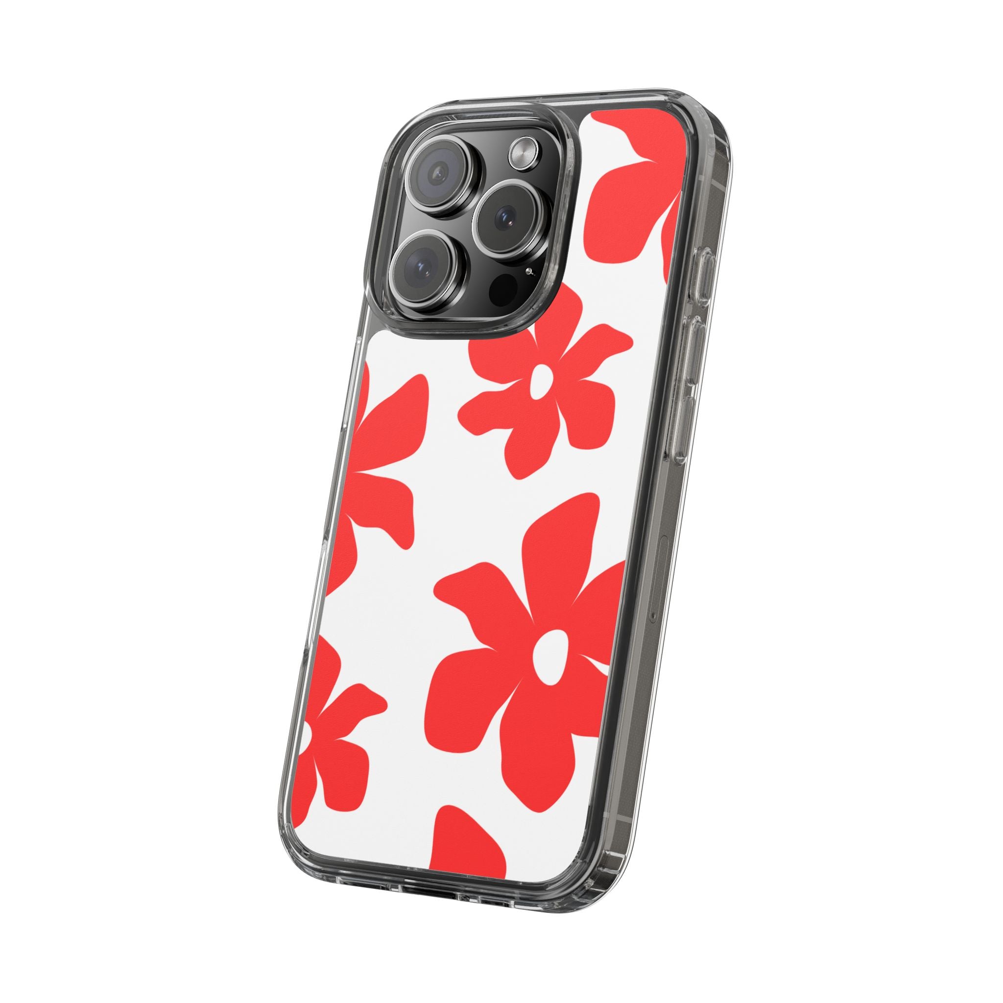 Abstract Floral Pattern Clear Case