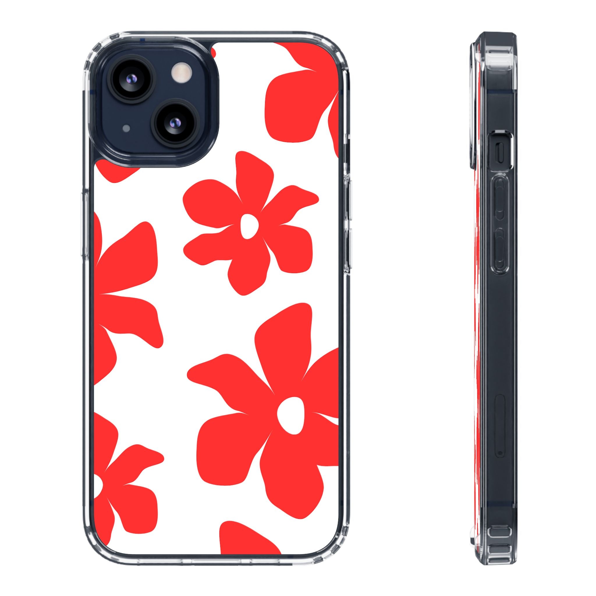 Abstract Floral Pattern Clear Case