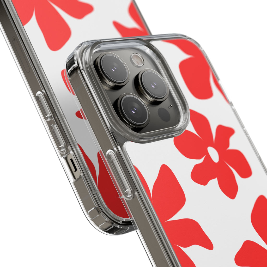 Abstract Floral Pattern Clear Case