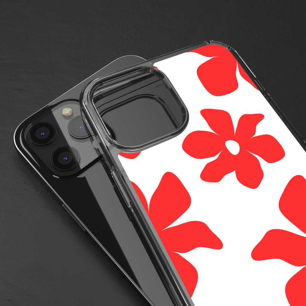 Abstract Floral Pattern Clear Case