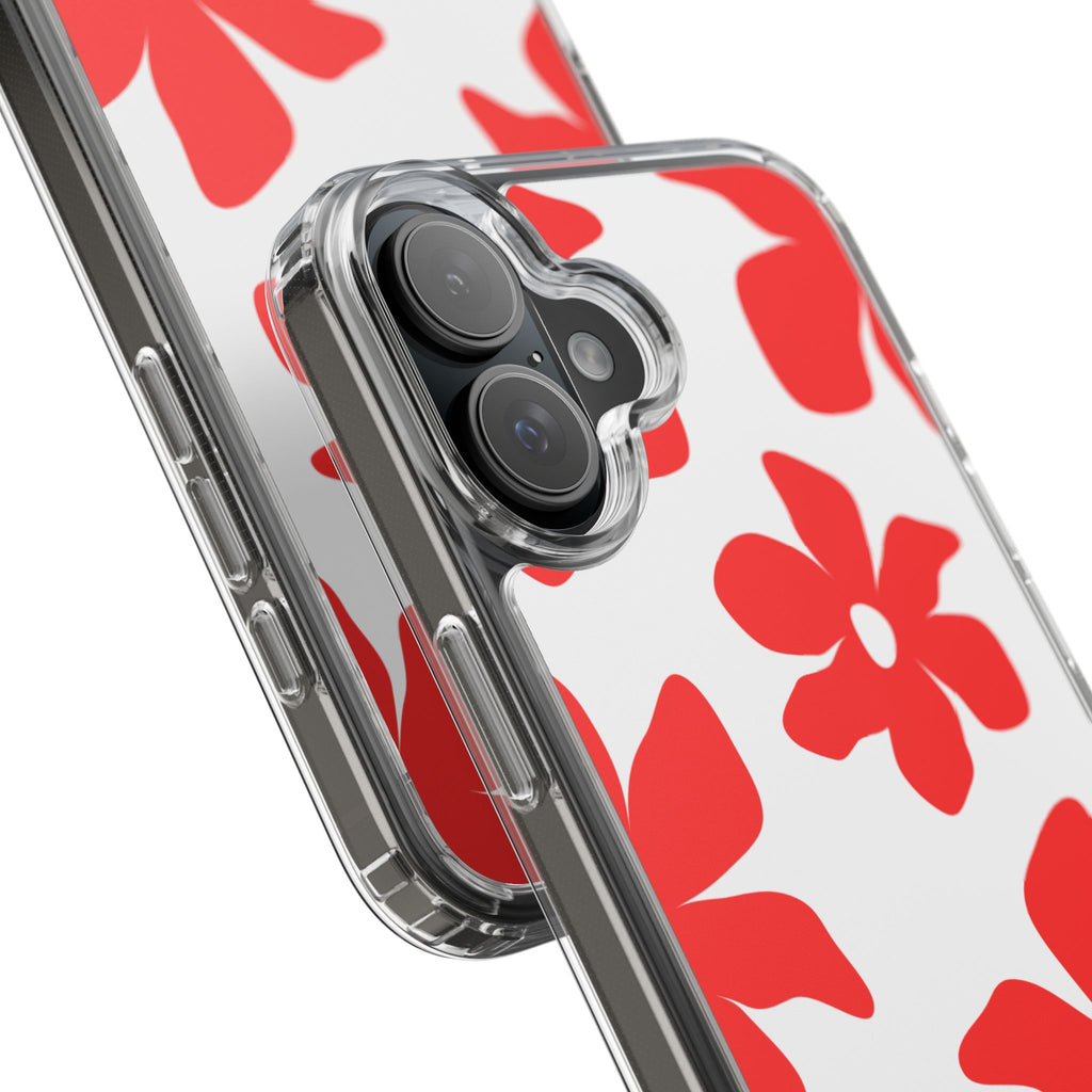 Abstract Floral Pattern Clear Case