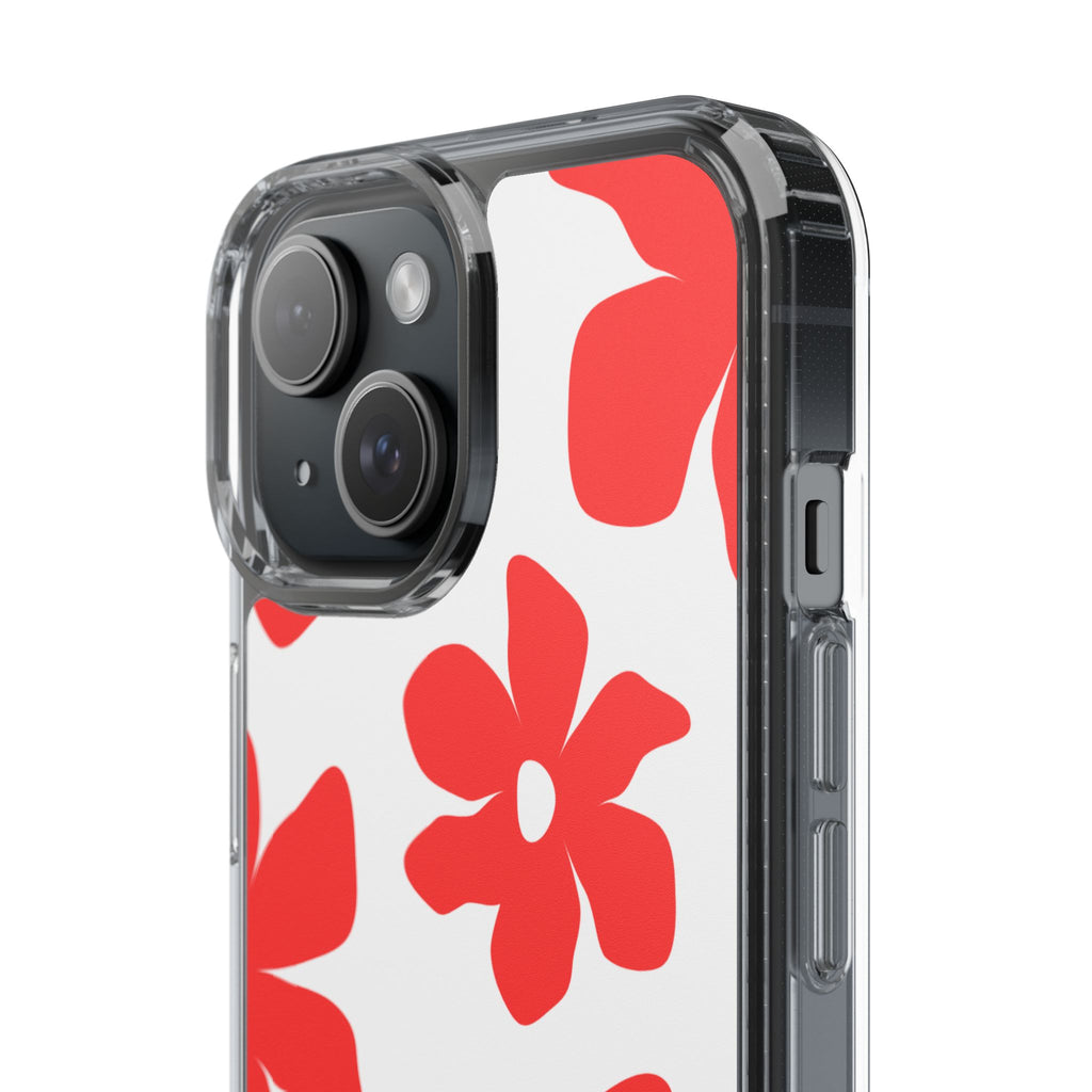 Abstract Floral Pattern Clear Case