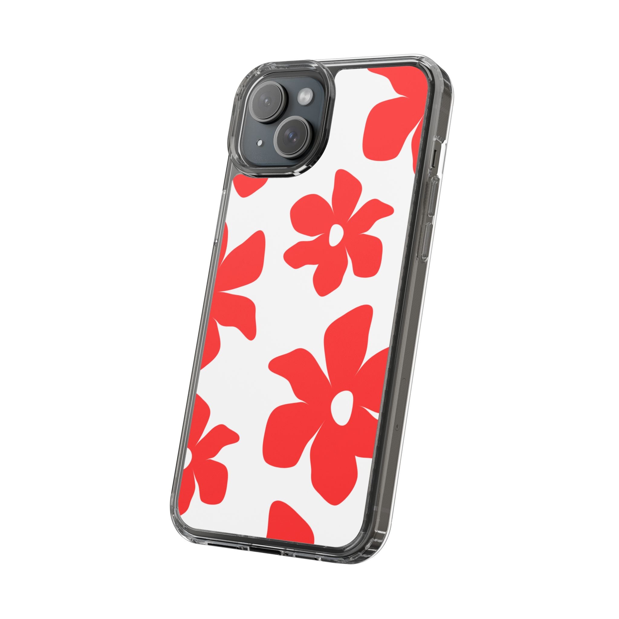 Abstract Floral Pattern Clear Case