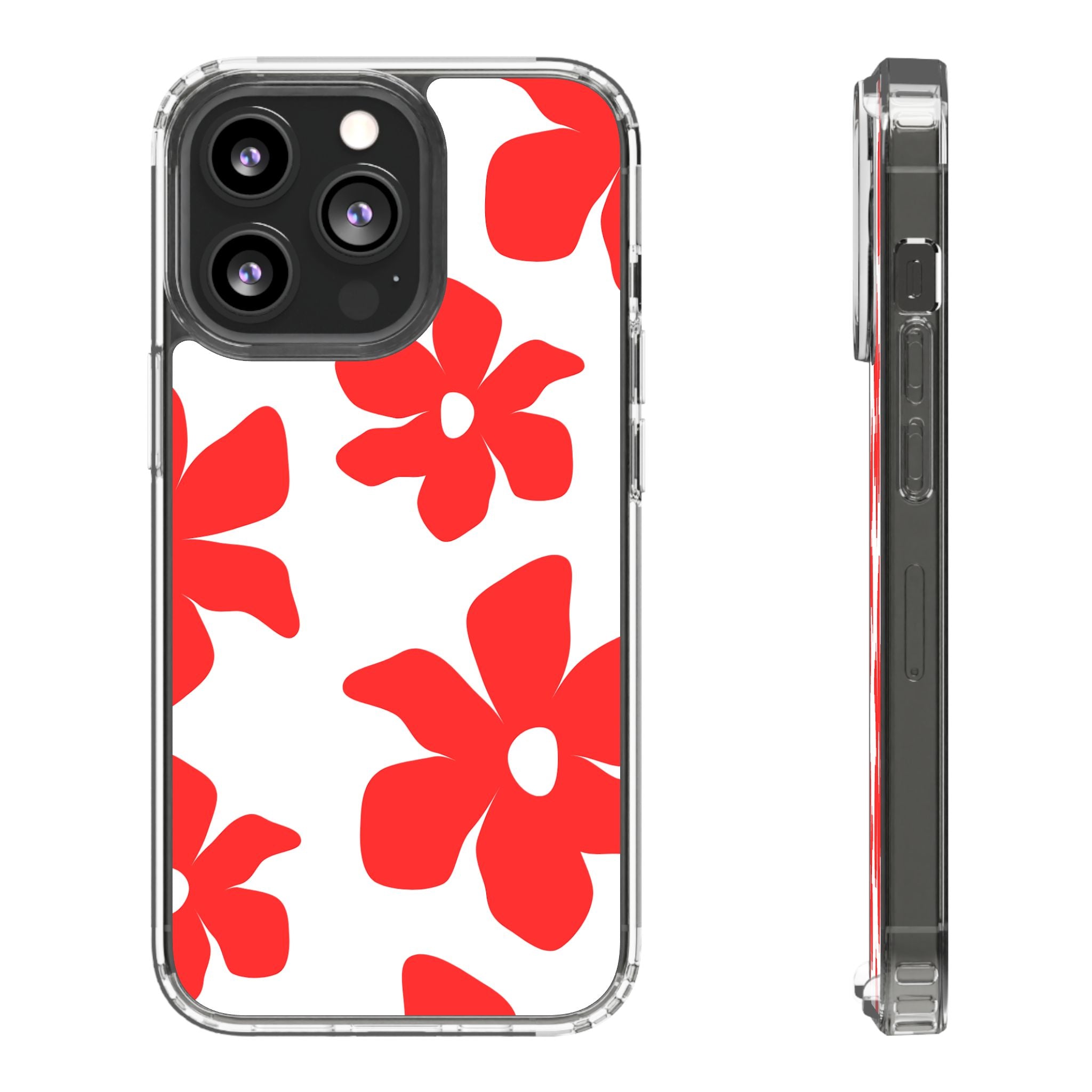 Abstract Floral Pattern Clear Case