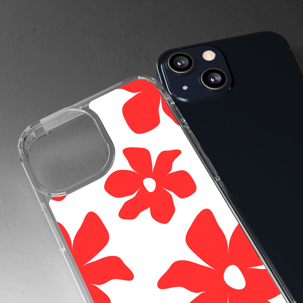 Abstract Floral Pattern Clear Case