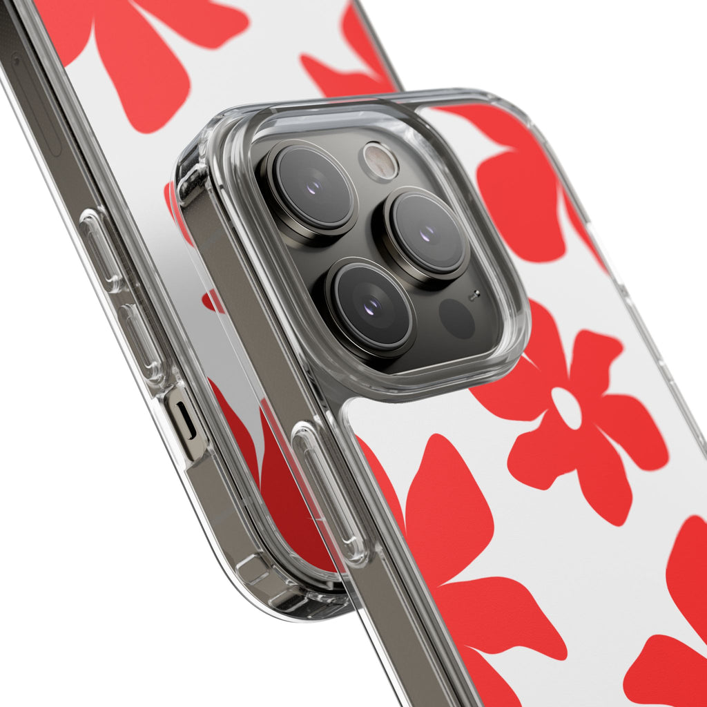 Abstract Floral Pattern Clear Case