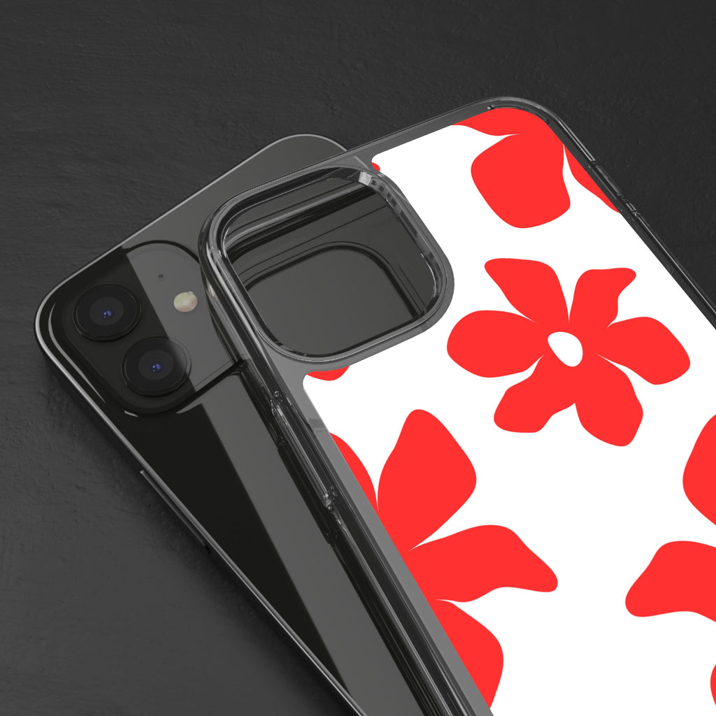 Abstract Floral Pattern Clear Case