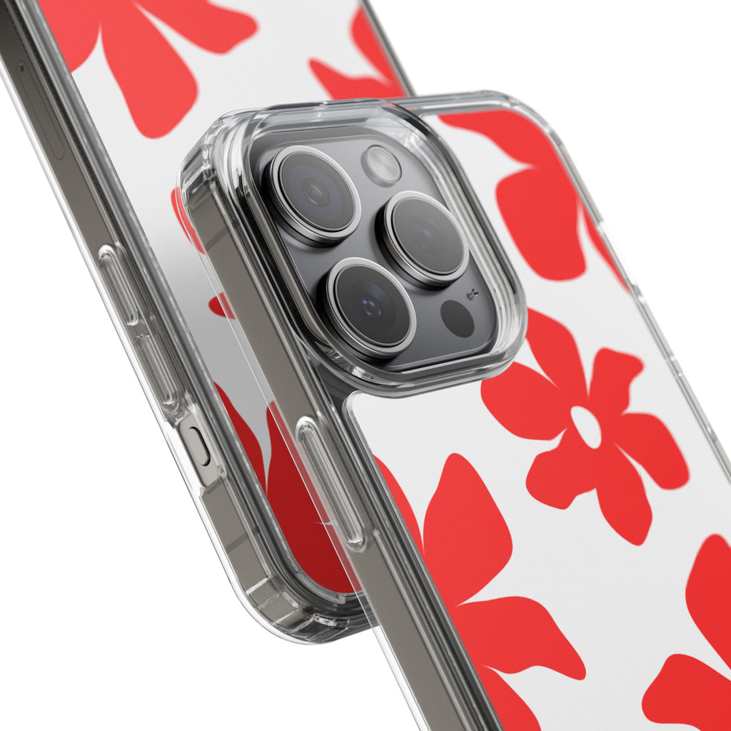 Abstract Floral Pattern Clear Case