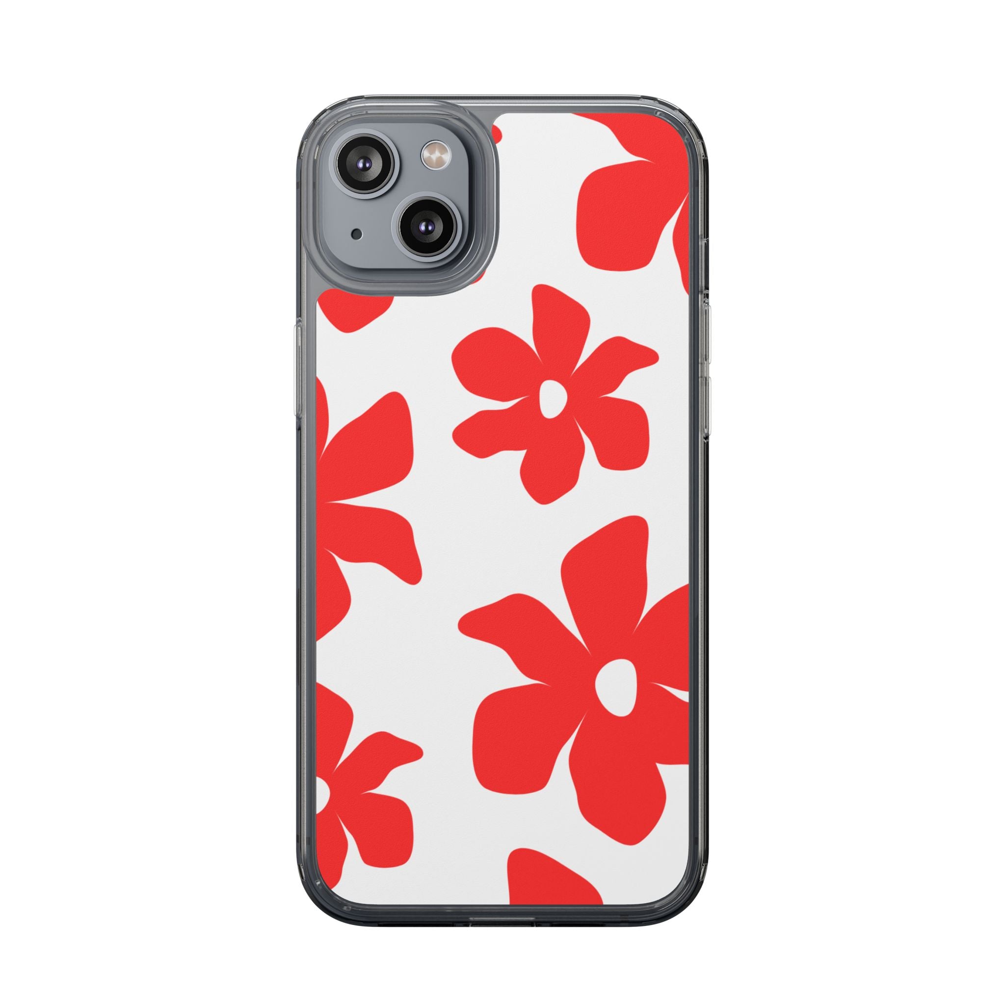 Abstract Floral Pattern Clear Case