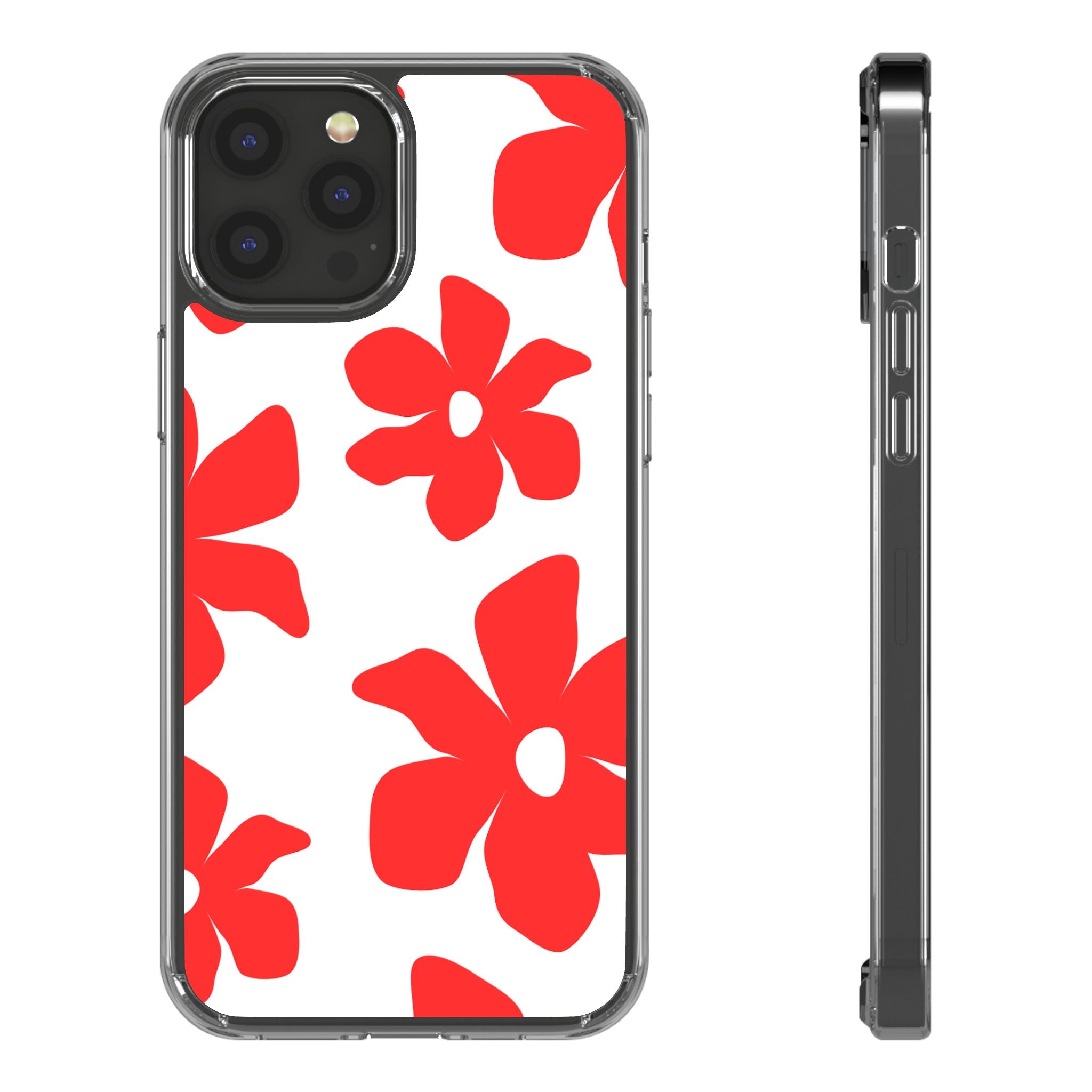 Abstract Floral Pattern Clear Case