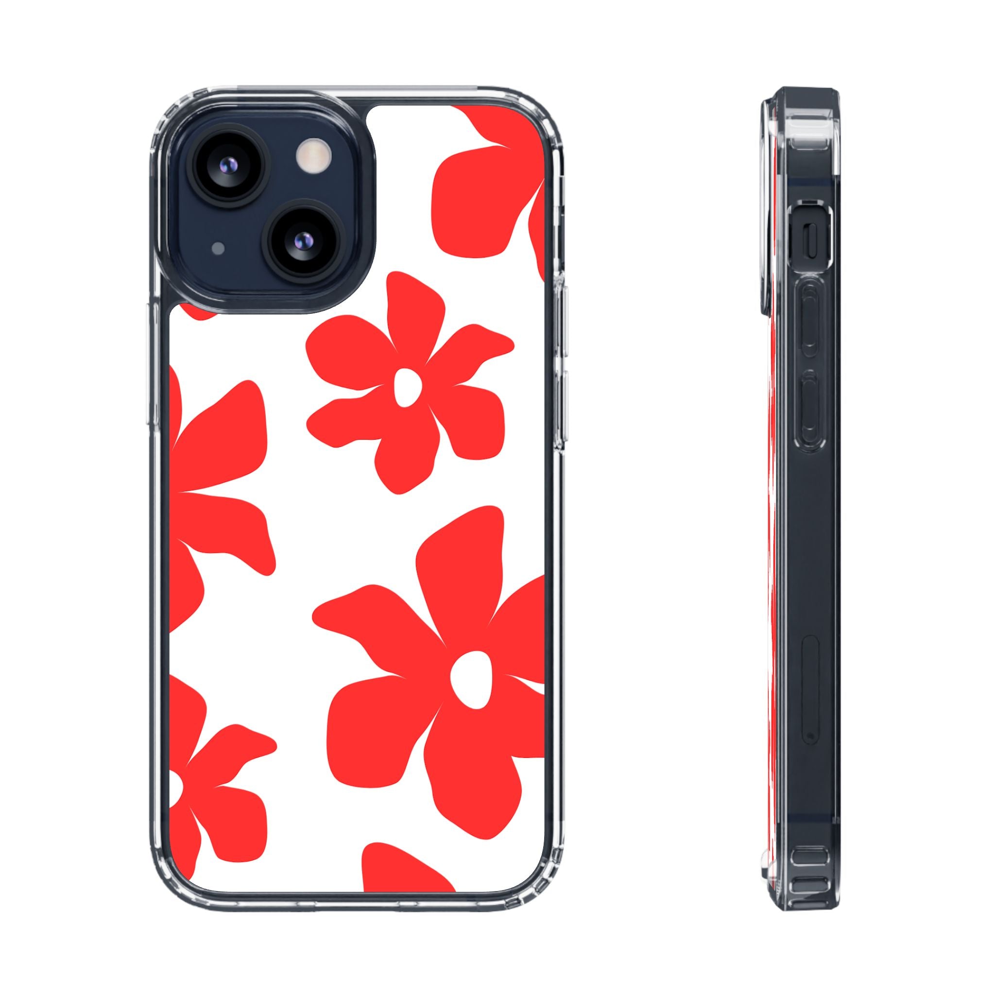 Abstract Floral Pattern Clear Case