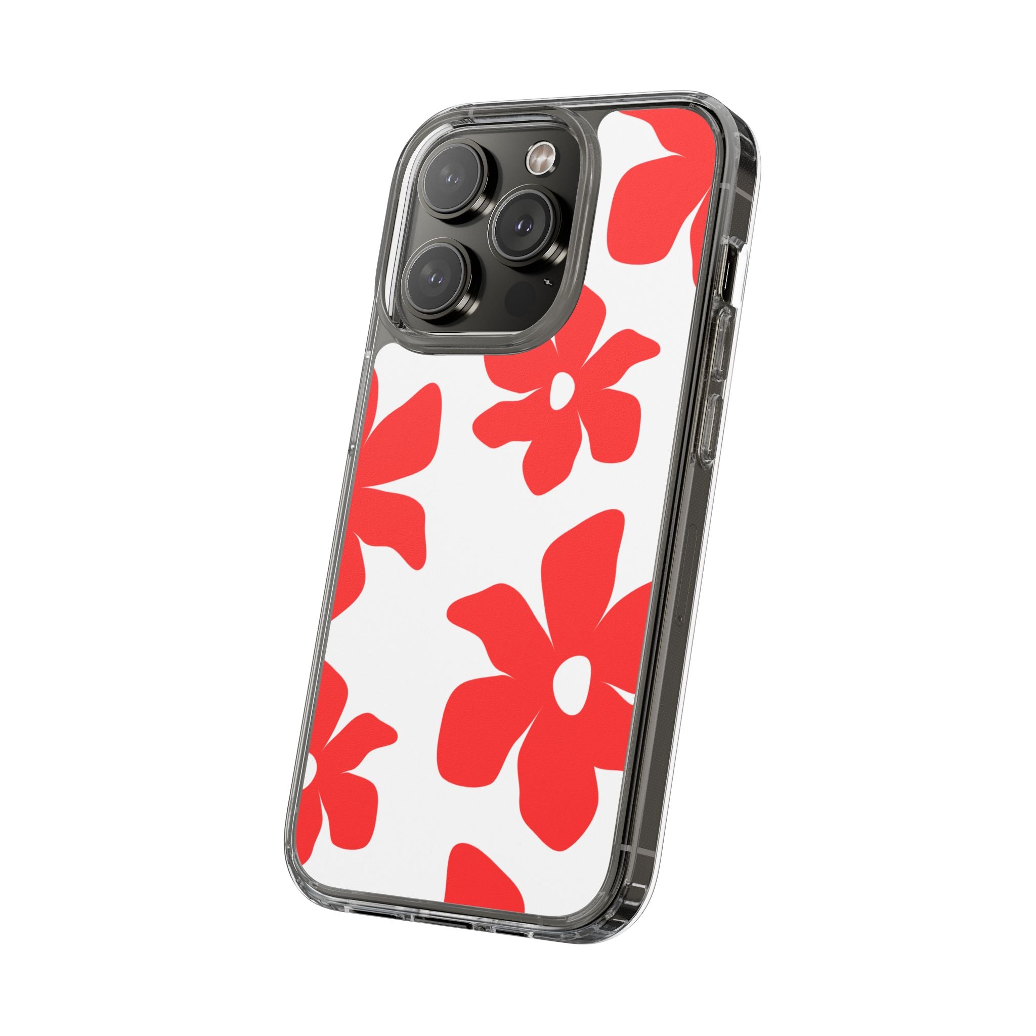 Abstract Floral Pattern Clear Case