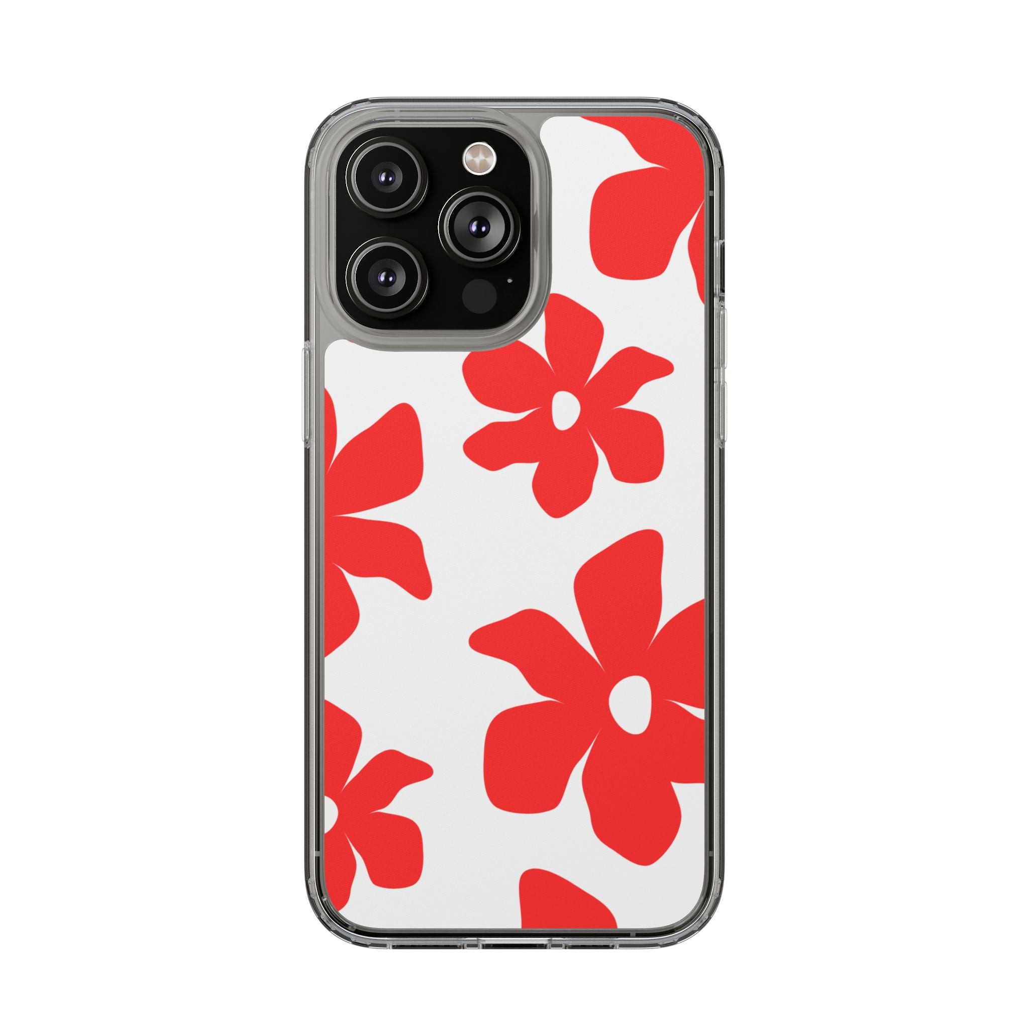 Abstract Floral Pattern Clear Case