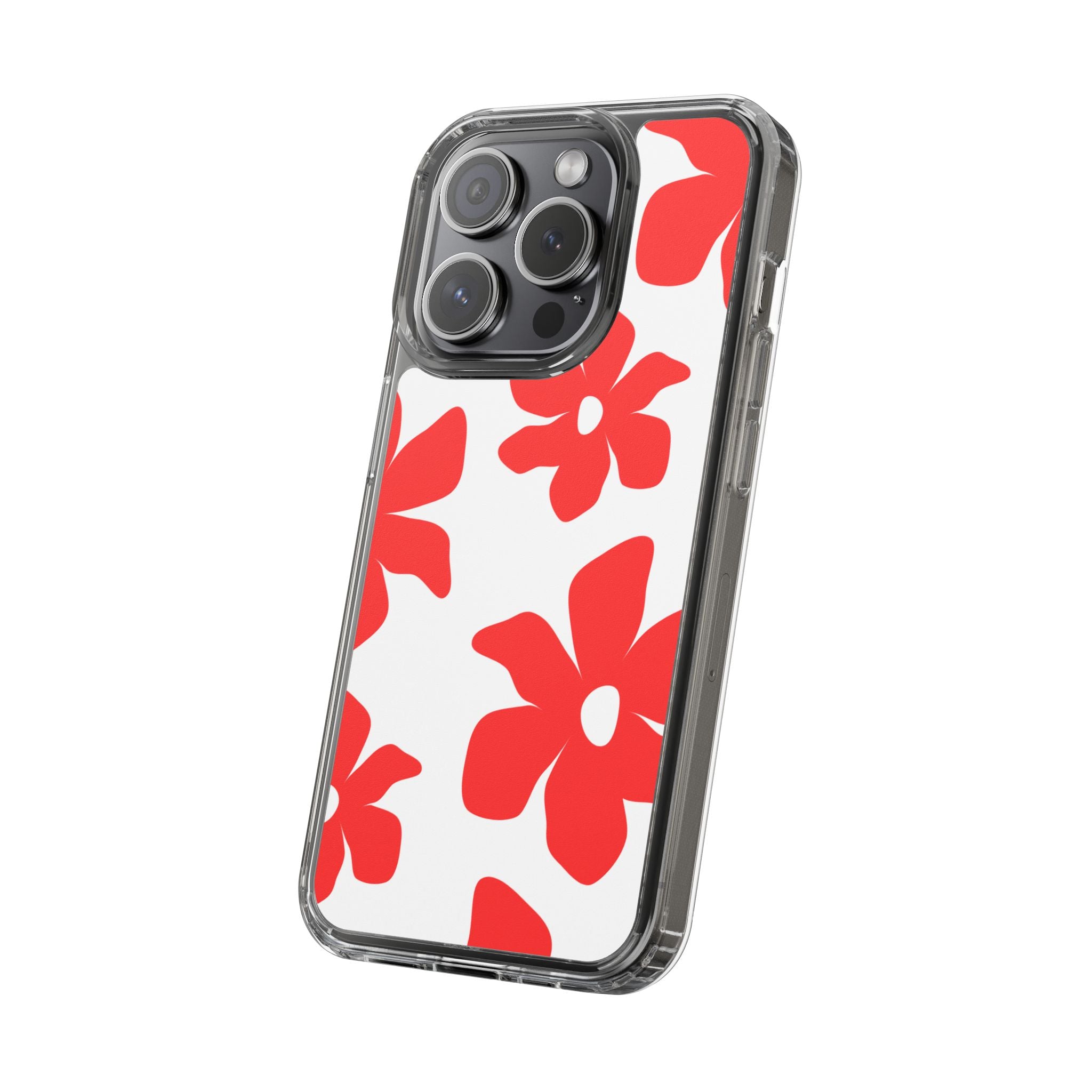 Abstract Floral Pattern Clear Case