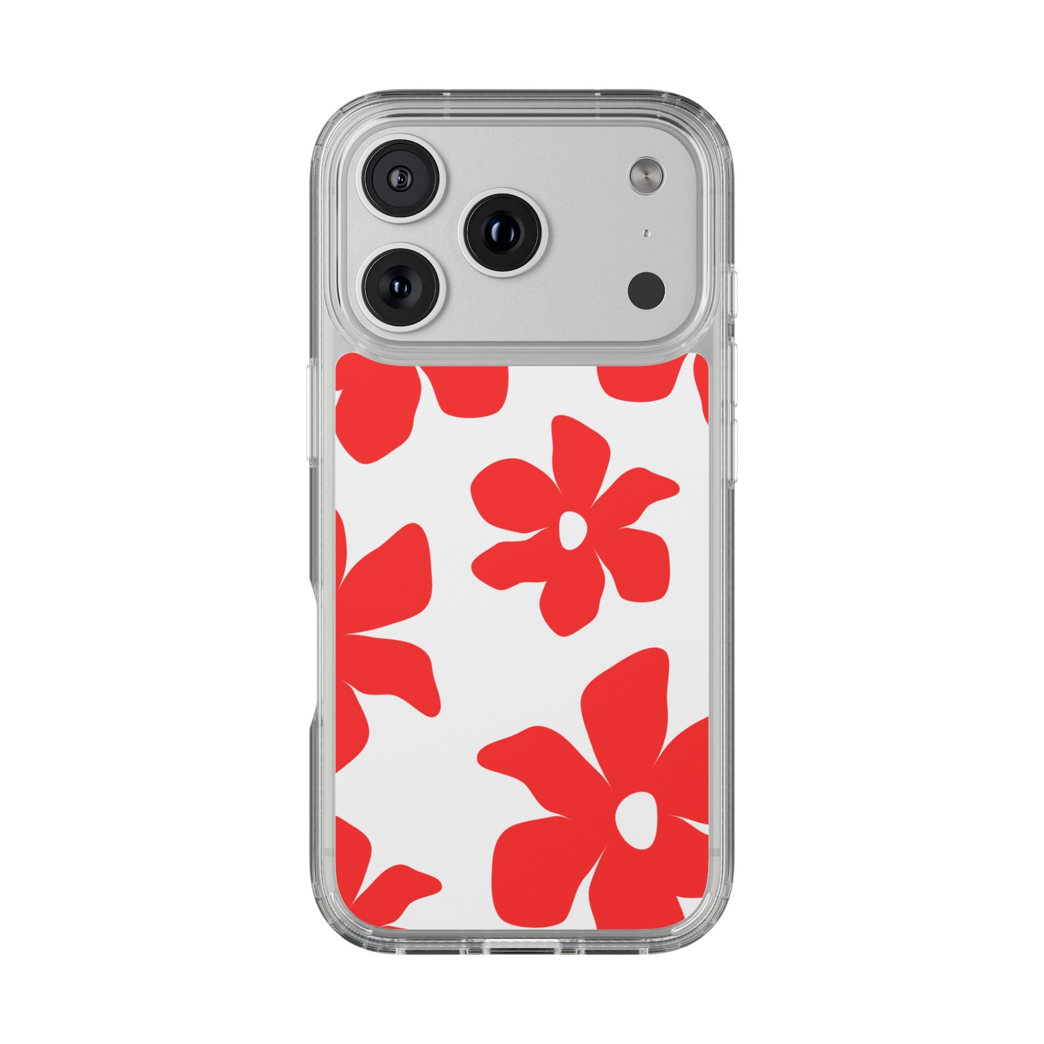 Abstract Floral Pattern Clear Case