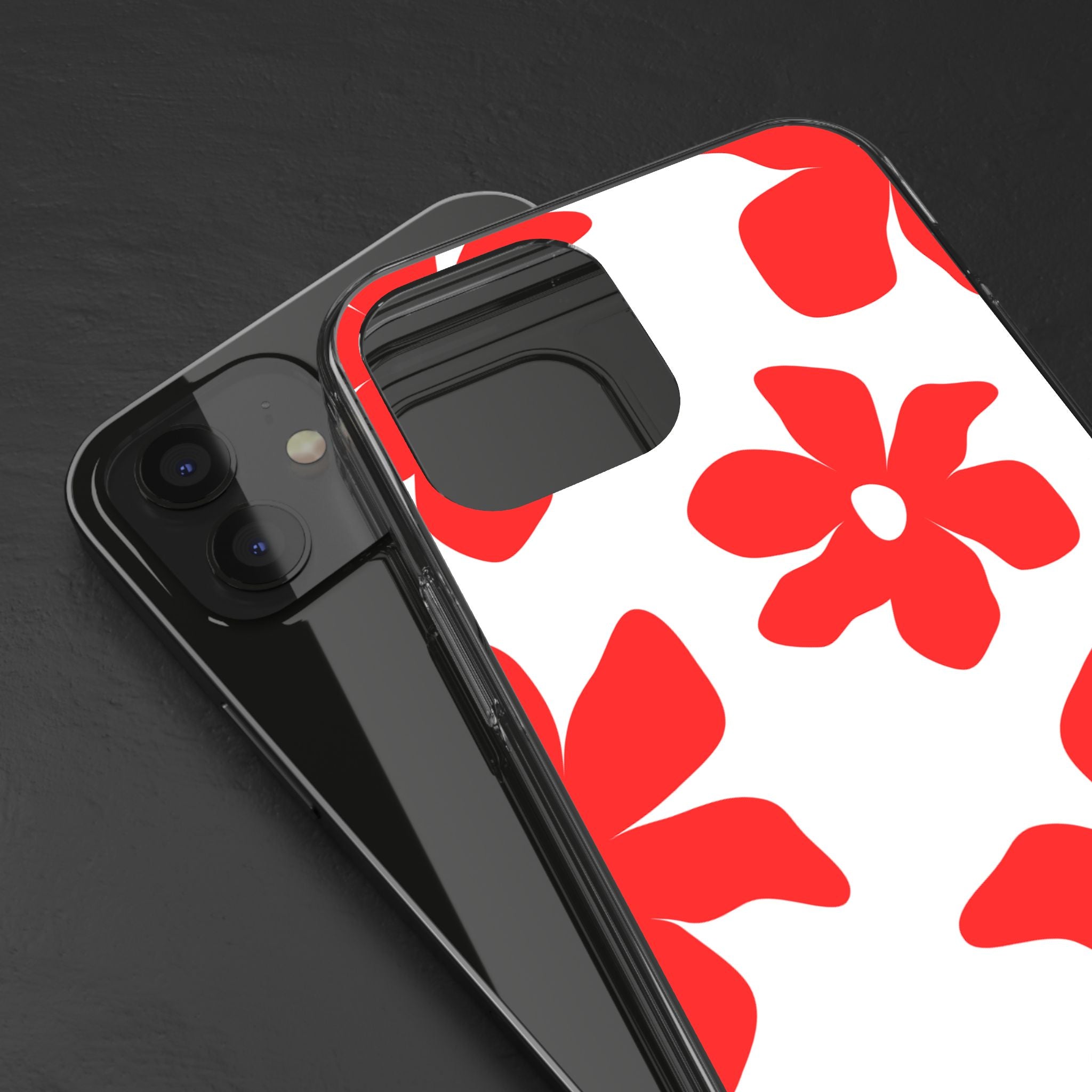 Abstract Floral Pattern Clear Case