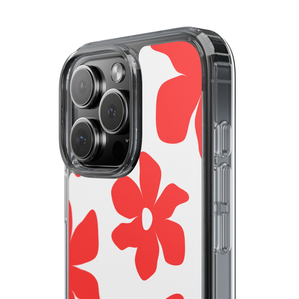 Abstract Floral Pattern Clear Case