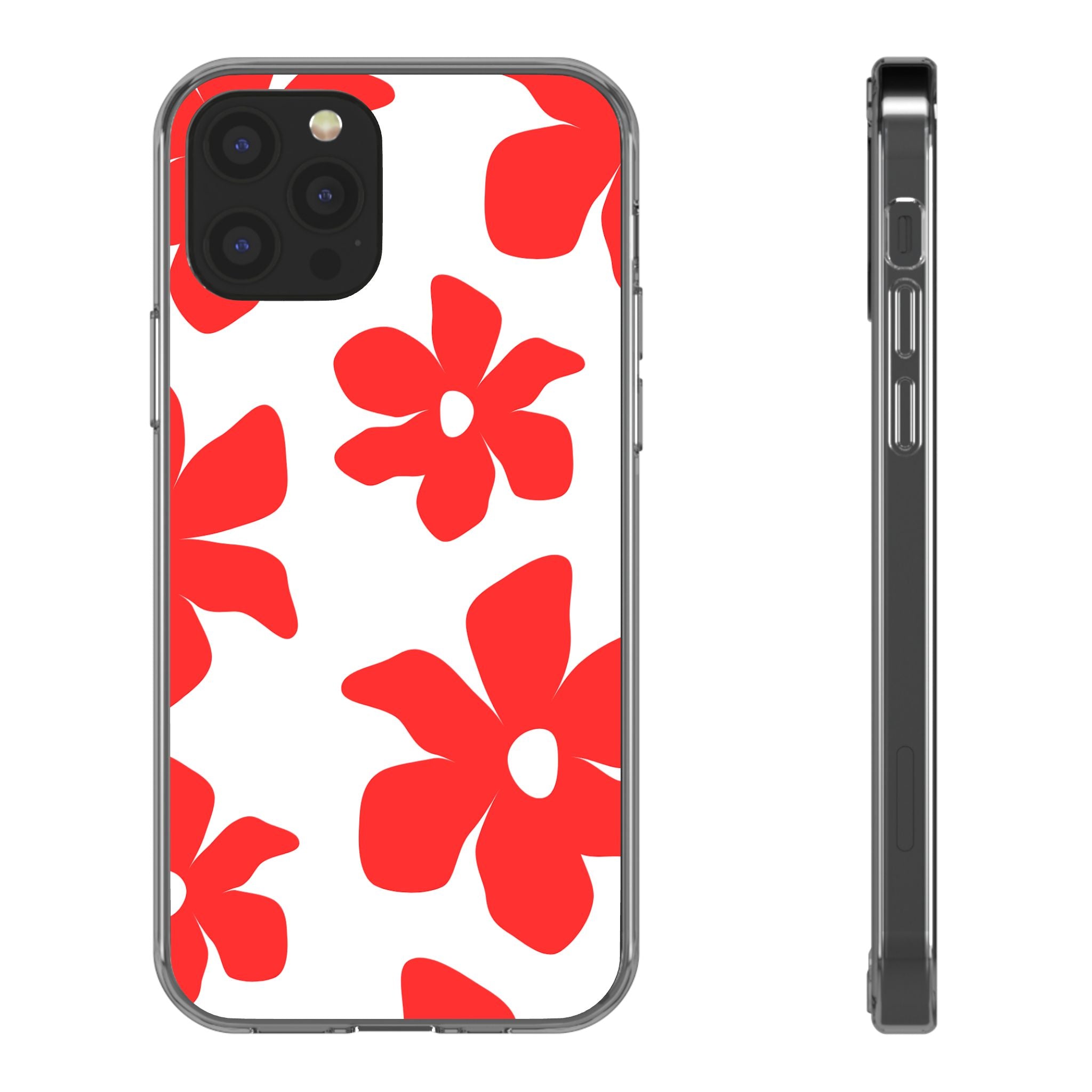 Abstract Floral Pattern Clear Case